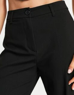 Bershka Wide Leg Dad Trousers In Black For Women -Chic Maze Sales 202716556 3