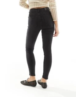 Bershka Petite High Waist Skinny Jeans In Black For Women -Chic Maze Sales 203832259 4