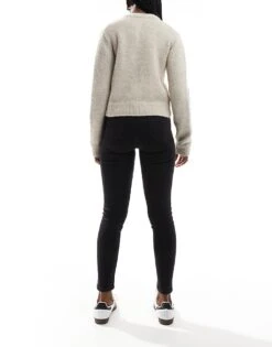 Bershka High Waist Skinny Jean In Black For Women -Chic Maze Sales 204358402 2