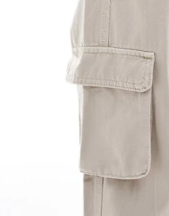 Bershka Cuffed Cargo Trousers In Sand For Women Neutral -Chic Maze Sales 206074515 2