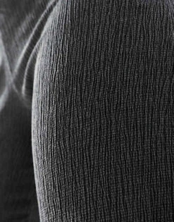 Bershka Crinkle Flared Trousers In Charcoal For Women -Chic Maze Sales 206349624 3