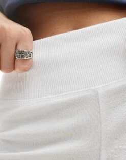 Bershka High Waisted Flared Trousers In White For Women -Chic Maze Sales 206387866 5