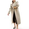 Bershka Maxi Trench Coat In Camel For Women -Chic Maze Sales 206388629 1 camel