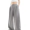 Bershka Minimal Waistband Wide Leg Tailored Trousers Co-ord In Grey For Women -Chic Maze Sales 206425963 1 grey