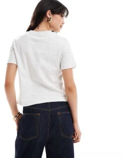 Bershka Oversized T-shirt 2 Pack In Grey And Khaki For Women -Chic Maze Sales 206425985 2