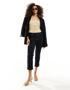 Bershka Belted Bandeau Top In Sand For Women Beige -Chic Maze Sales 206426083 4