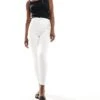 Bershka Petite High Waisted Skinny Jeans In White For Women -Chic Maze Sales 206522842 1 white
