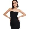 Bershka Textured Mini Dress In Black For Women -Chic Maze Sales 206522946 1 black