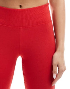 Bershka High Waisted Flared Trousers In Red For Women -Chic Maze Sales 206522962 5