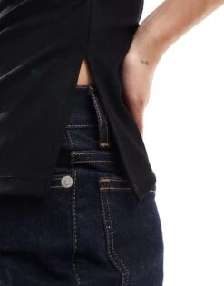 Bershka Longline Bandeau Top In Black For Women -Chic Maze Sales 206524223 2