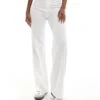 Bershka High Waisted Tailored Trousers In White For Women -Chic Maze Sales 206601603 1 white