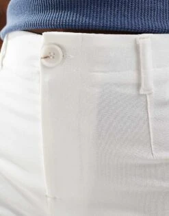 Bershka High Waisted Tailored Trousers In White For Women -Chic Maze Sales 206601603 2