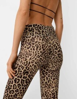 Bershka Flared Trousers In Leopard Print For Women -Chic Maze Sales 206718363 2