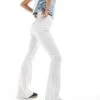 Bershka High Waisted Flared Jeans In White For Women -Chic Maze Sales 206719717 1 white