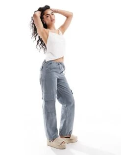 Bershka Floral Jacquard Halterneck Top In Ecru For Women -Chic Maze Sales 206720032 4