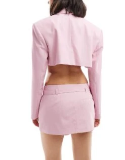 Bershka Belted Skort Co-ord In Pink For Women -Chic Maze Sales 206747010 4