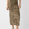 Bershka Polyamide Maxi Skirt In Leopard Print For Women Multi -Chic Maze Sales 206781758 1 multi