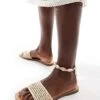 Bershka Woven Flat Sandals In Sand For Women Beige -Chic Maze Sales 206901010 1 beige