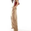 Bershka Carpenter Trousers In Beige For Women -Chic Maze Sales 207130703 1 beige
