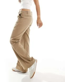 Bershka Flared Woven Trousers In Brown For Women -Chic Maze Sales 207142191 1 brown 1
