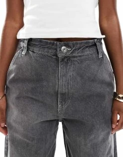 Bershka Baggy Skater Jeans In Dirty Grey For Women -Chic Maze Sales 207164636 5