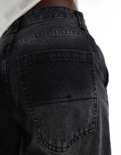 Bershka Baggy Skater Jeans In Washed Black For Women Black -Chic Maze Sales 207167023 3