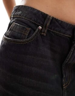 Bershka Baggy Wide Leg Jeans In Black For Women Black -Chic Maze Sales 207167717 4