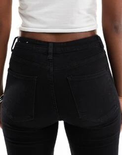 Bershka Super High Waist Skinny Jean In Black For Women -Chic Maze Sales 207251284 4