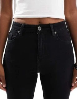 Bershka Super High Waist Skinny Jean In Black For Women -Chic Maze Sales 207251284 5