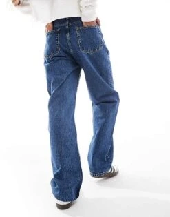 Bershka Petite Mom Jeans In Authentic Blue For Women -Chic Maze Sales 207289995 4