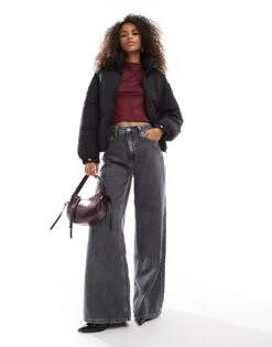 Bershka Padded Jacket In Black For Women -Chic Maze Sales 207379884 3