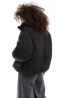 Bershka Padded Jacket In Black For Women -Chic Maze Sales 207379884 4