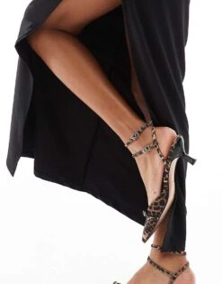 Bershka Draped Short Sleeve Maxi Dress In Black For Women -Chic Maze Sales 207380161 3