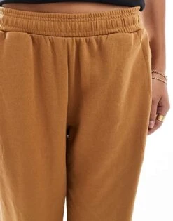 Bershka Cuffed Joggers In Tan For Women Brown -Chic Maze Sales 207409276 5