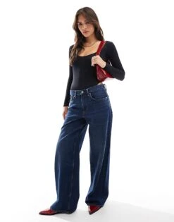 Bershka Scoop Neck Bodysuit In Black For Women -Chic Maze Sales 207413753 4