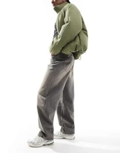 Bershka Baggy Balloon Leg Jeans In Grey Wash For Women -Chic Maze Sales 207506833 3