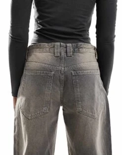 Bershka Baggy Balloon Leg Jeans In Grey Wash For Women -Chic Maze Sales 207506833 4