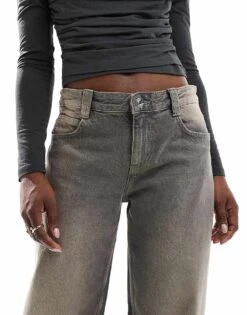 Bershka Baggy Balloon Leg Jeans In Grey Wash For Women -Chic Maze Sales 207506833 5