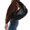 Bershka Croc Effect Slouchy Shoulder Bag In Black For Women -Chic Maze Sales 207829331 1 black