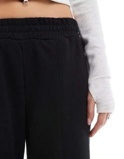 Bershka Wide Leg Joggers In Black For Women -Chic Maze Sales 207933788 3