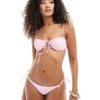 Bershka Tie Front Satin Bikini 1 Bershka Tie Front Satin Bikini -Chic Maze Sales 208009519 4