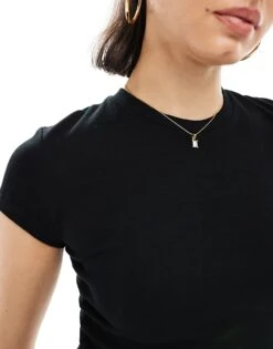 Bershka 2 Pack Short Sleeve Baby Tee In Black & White For Women Multi -Chic Maze Sales 208056749 3