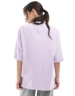 Bershka Oversized Boyfriend T-shirt In Lilac For Women -Chic Maze Sales 208142210 4