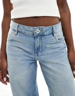 Bershka Baggy Wide Leg Jeans In Light Blue For Women -Chic Maze Sales 208155185 4