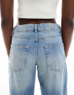 Bershka Baggy Wide Leg Jeans In Light Blue For Women -Chic Maze Sales 208155185 5