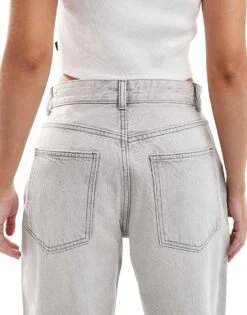 Bershka Wide Balloon Leg Jeans In Light Grey For Women -Chic Maze Sales 208155285 4