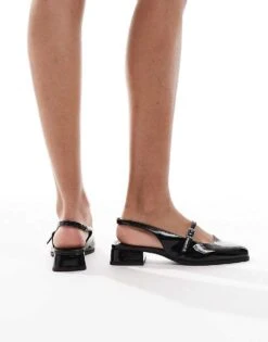 Bershka Mary Jane Sandals In Black For Women -Chic Maze Sales 208234504 3