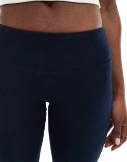 Bershka High Waisted Flared Trousers In Navy For Women -Chic Maze Sales 208281200 4