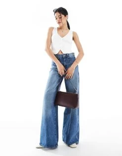 Bershka Knitted Waistcoat In White For Women -Chic Maze Sales 208300461 4