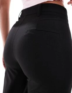 Bershka Tailored Trouser In Black For Women -Chic Maze Sales 208313740 4